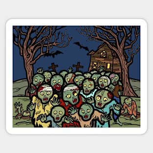 Halloween ghost monster haunted scary ghoul Sticker